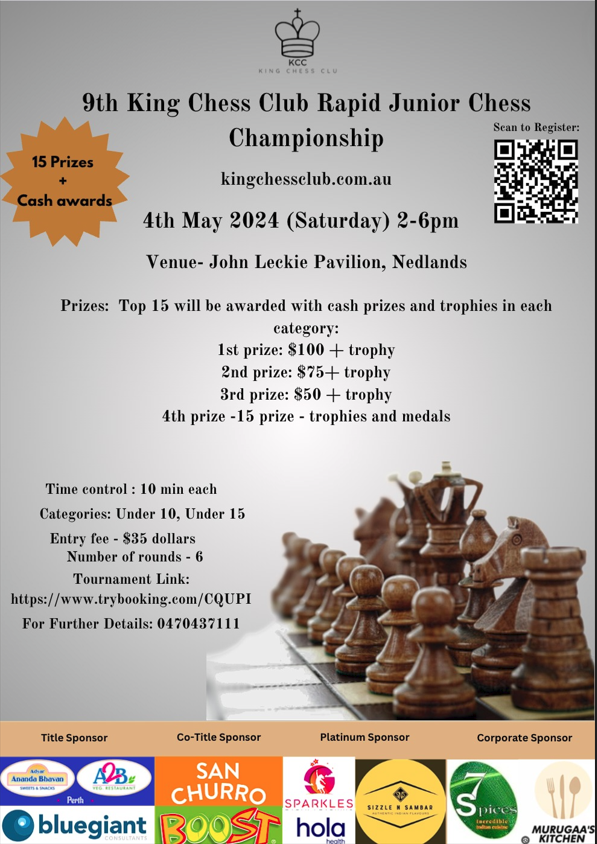 9th King Chess Club Rapid Junior Chess Championship